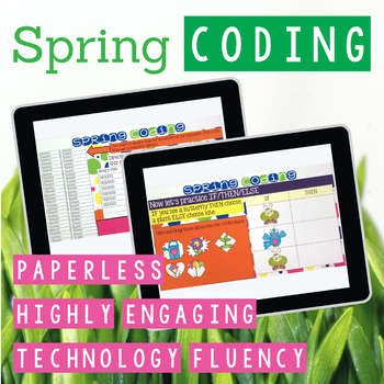 Preview of Spring Coding Digital Interactive Activities