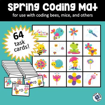 Preview of Spring Coding Mat - 2 size options for coding bees or mice