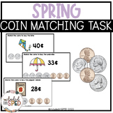 Spring Coin Matching Task Cards for Special Education