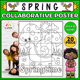 Spring Collaborative Coloring Poster Bulletin Board - End 