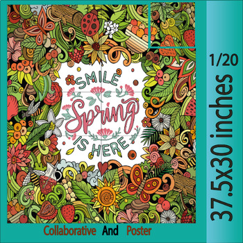 Spring Collaborative Project Poster | Flower- Classroom Springtime ...