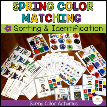 Preview of Spring Color Activities for Generalization {Autism, Early Childhood}