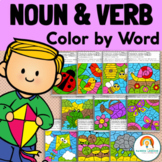 Spring Color By Code | Spring Coloring Pages | Noun and Ve