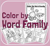 Spring Color By Word Family FREEBIE