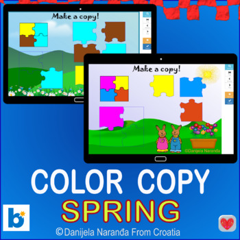 Preview of Spring  Color Copy Games Boom ™ Cards