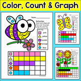 Spring & Summer Graphing Shapes Activities - Insects: Bee,