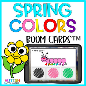 Preview of Spring Color Identification Boom Cards™ for Little Learners