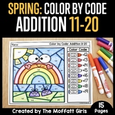 Spring Color by Code: Addition 11-20