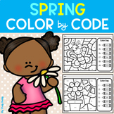 Spring Color by Code: Color by Number, Addition & Subtract