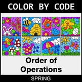 Spring Color by Code - Order of Operations