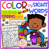 Spring Color by Code -Sight Words First Grade
