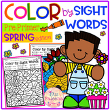 Spring Color by Code -Sight Words Pre-Primer