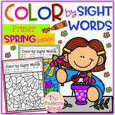 Spring Color by Code -Sight Words Primer