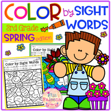 Spring Color by Code -Sight Words Third Grade