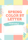 Spring Color by Letter
