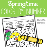 Spring Color-by-Number Pages