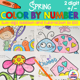 Color by Number Two Digit Addition and Subtraction to 100 