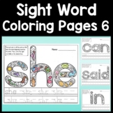 Sight Word Coloring Sheets Set 6 {125 Coloring Pages!}