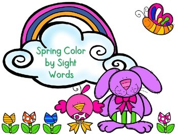 Preview of Spring Color by Sight Words