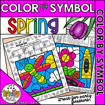 Preview of Spring Color by Symbol (for Music)
