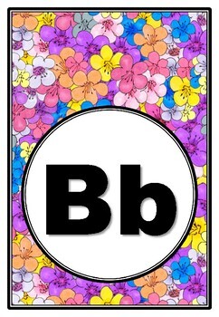Preview of 22 Products, Spring, Colorful Flowers Classroom Decor Printables School Bundle
