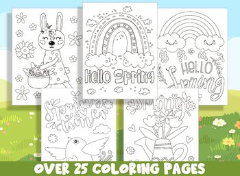 cute spring coloring pages