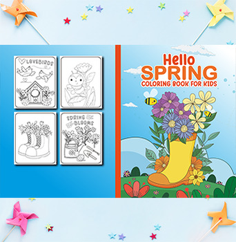 Preview of Spring Coloring Book for kids