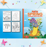 Spring Coloring Book for kids