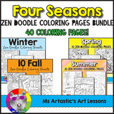 Seasons Coloring Pages Bundle Activity