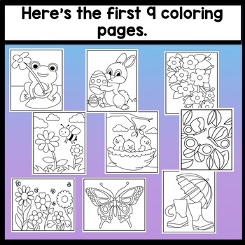 Easter Coloring Pages for Kids Set 2 Printable Coloring 