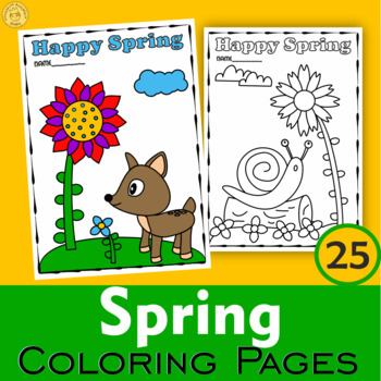 Preview of Spring Coloring Pages