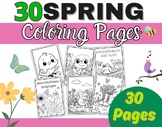 Before After Break Spring Coloring Pages | 30 Different Sp