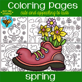 Spring Coloring Sheets | Spring Activity Pages