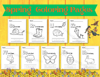 Preview of Coloring Page bundle, Coloring Book PDF, Tracing Worksheet,  Digital Download