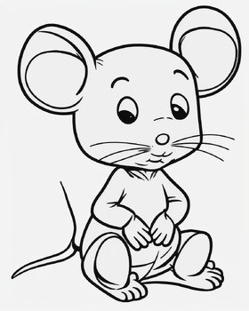 mouses first spring coloring pages