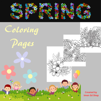 Preview of Spring Coloring Pages Activities -Fun Springtime Break