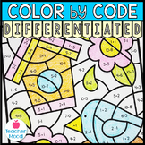 Spring Coloring Pages | April Math | Addition and Subtract