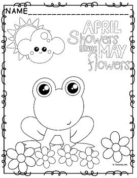 Download Spring Coloring Pages- April Showers Bring May Flowers by ...