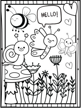 coloring pages of spring