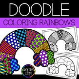 Spring Coloring Pages: Doodle Shape Rainbow {Made by Creat