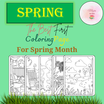Preview of Spring Coloring Pages | Flower Craf-Classroom Spring-and March Activities