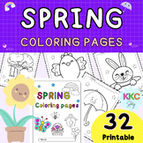 Spring Coloring Pages For Preschool, Kindergarten and First Grade