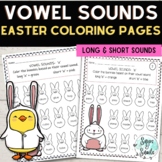 Long and Short Vowels Sounds - Spring Phonics Color Pages
