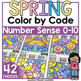 Spring Coloring Pages Math Color by Number Worksheets Color by Code Activities