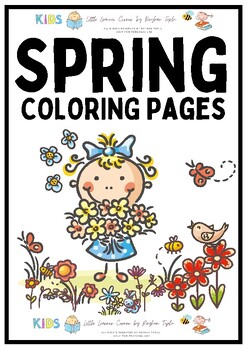 Preview of Spring Coloring Pages {No Prep with Spring Writing Pages}