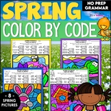 Spring Coloring Pages Parts of Speech Worksheets & Color b