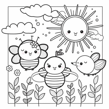 Spring Coloring Pages | Spring Flowers Coloring Pages | Spring Activities