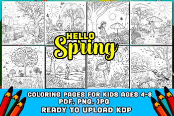 Spring Coloring Pages for Kids Ages 4-12 - Printable and High