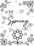 Spring Coloring Sheet