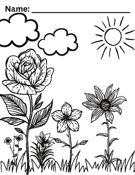 Preview of Spring Coloring Sheets